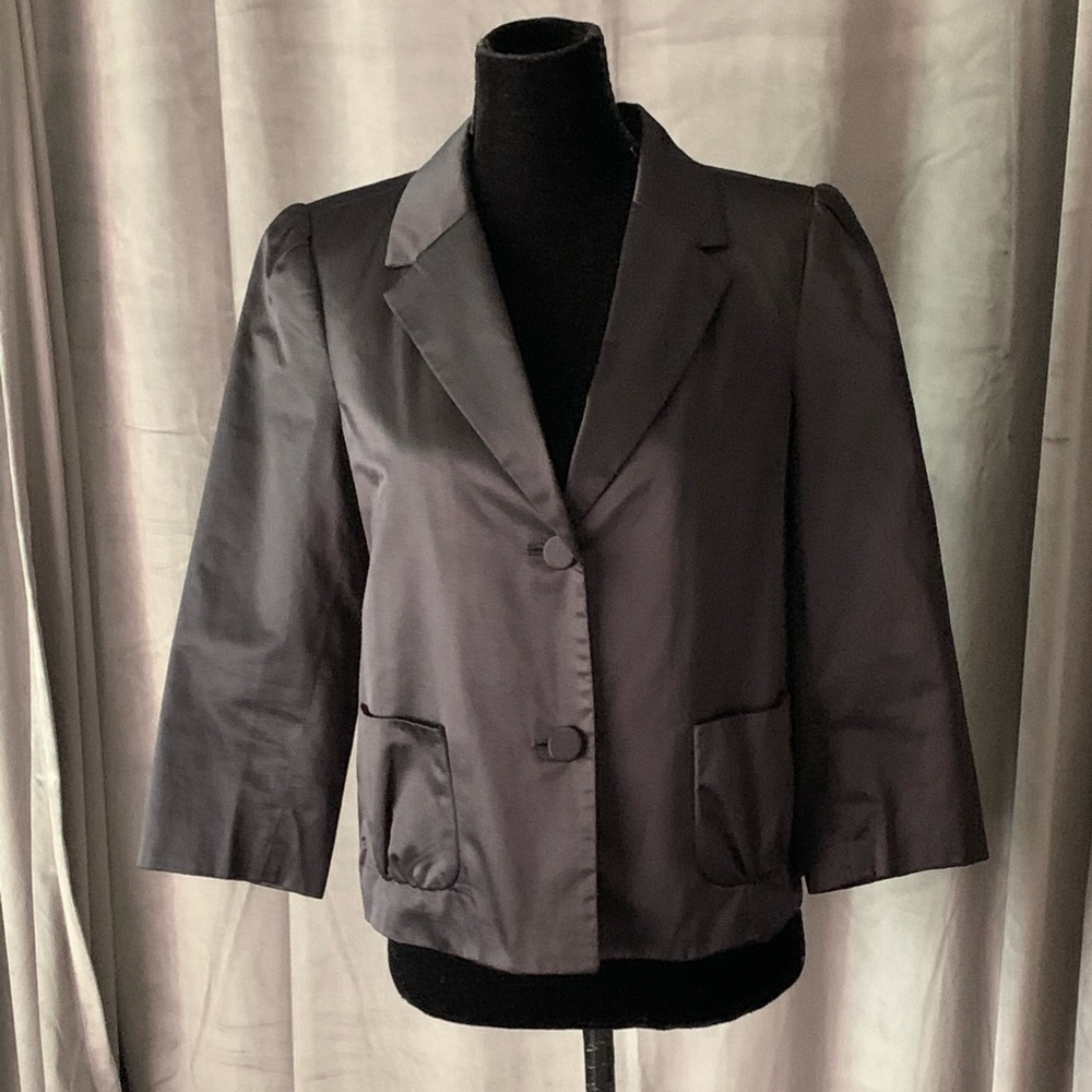 Old Navy black satin jacket M